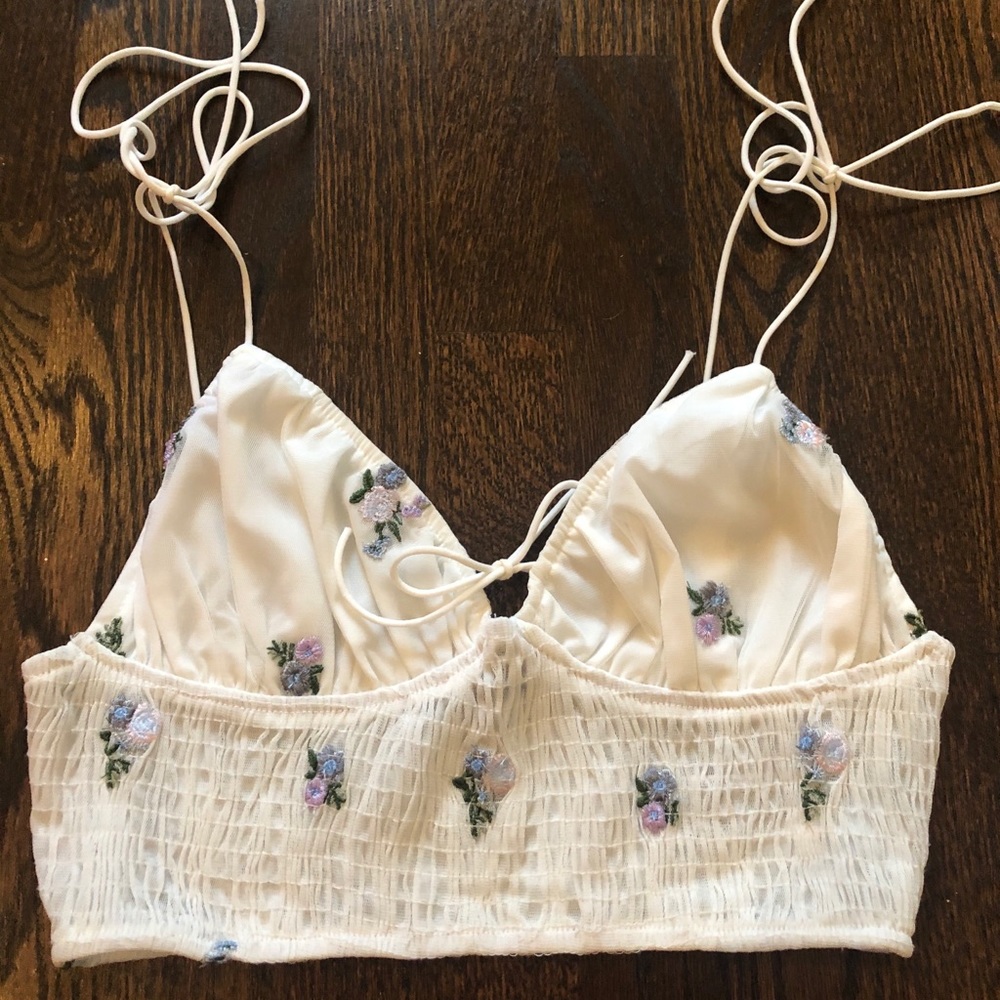 Flowery crop top